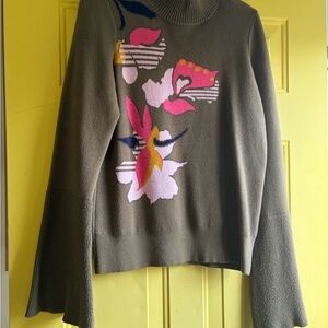 Cozy sweater with bell sleeves